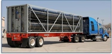 Camion de distribution d'hydrogène (tube trailer)